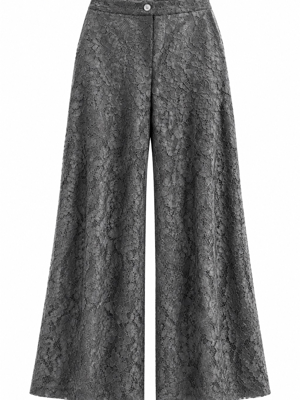 Boston Proper Black Lace Wide-Leg Pants